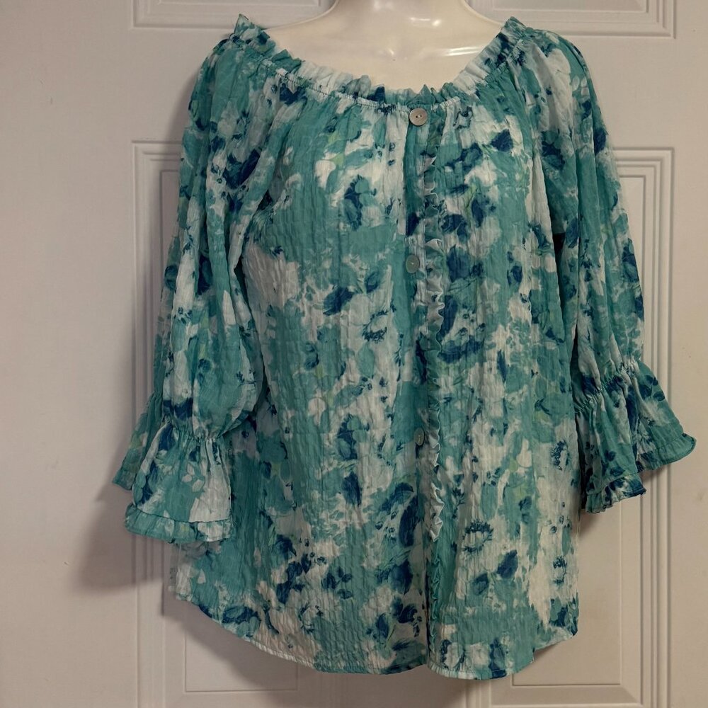 Willow Drive SZ Large Cottage Spring Blouse - Picture 6 of 9